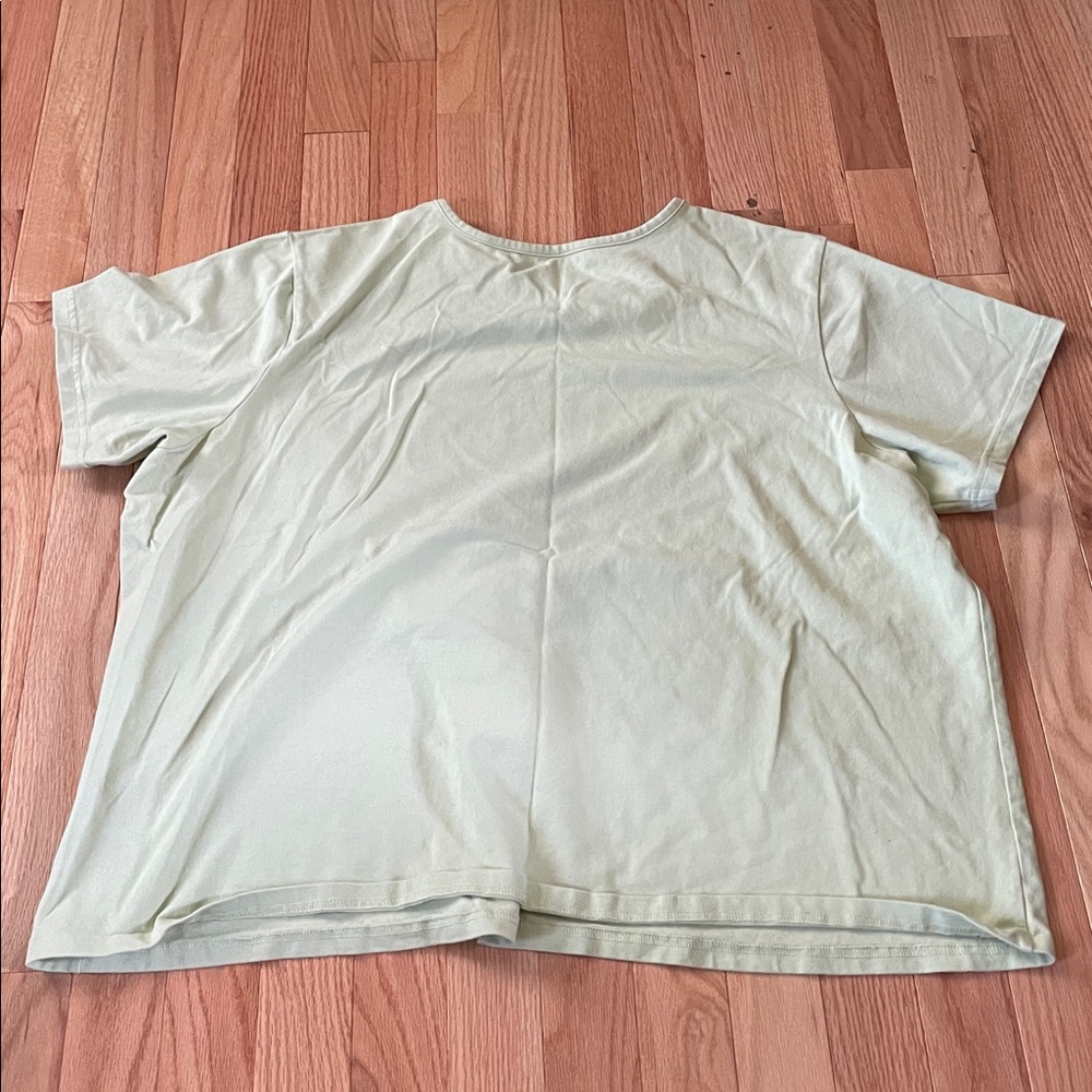 Sport Savvy Top Womens 2X Sage Green Floral Print Loungewear Athleisure - Picture 7 of 8